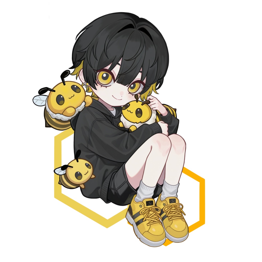 【数量限定】パーカーはっちのアクリルキーホルダー(はーと)