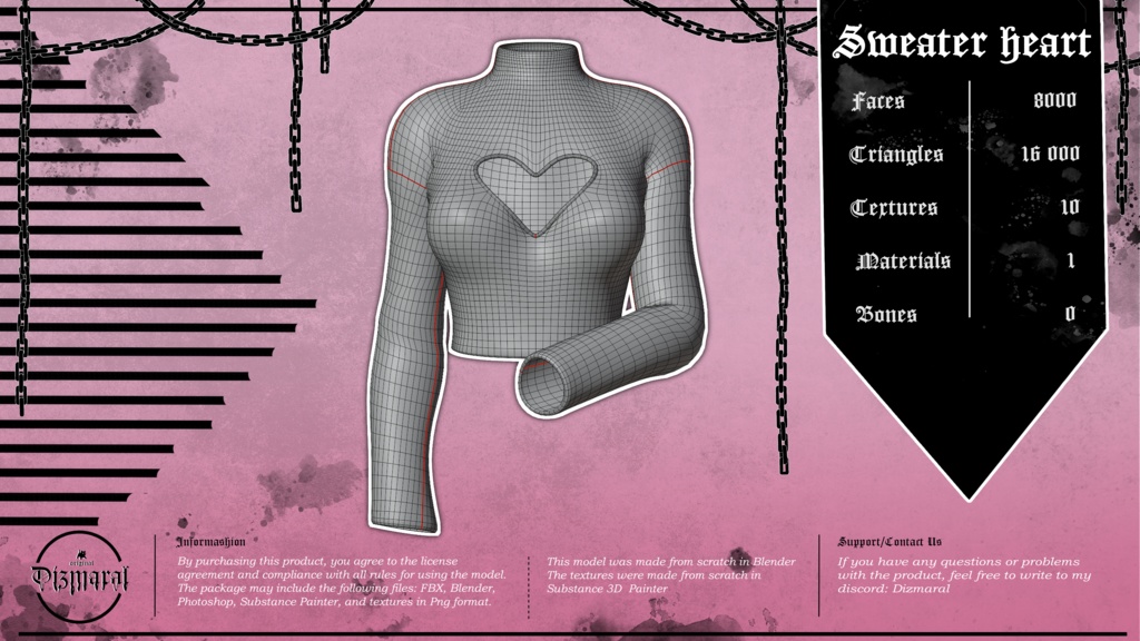 Sweater heart (VRChat Asset)