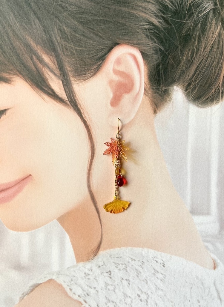 秋色 ピアス/イヤリング