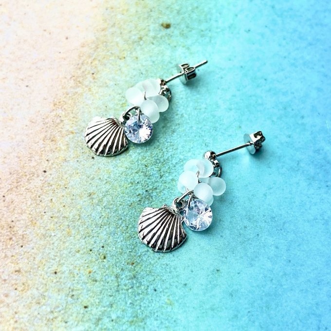海のピアス／イヤリング