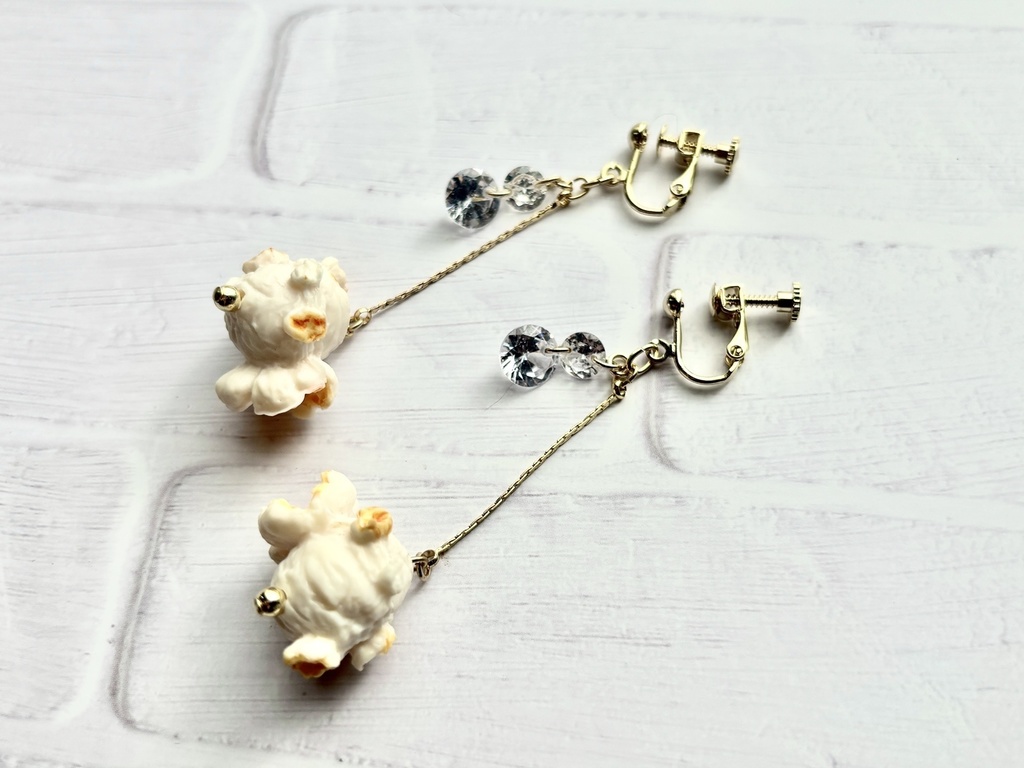 ポップコーン ピアス/イヤリング