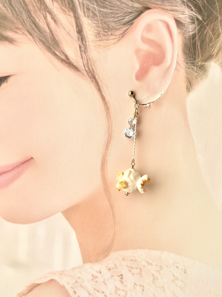 ポップコーン ピアス/イヤリング