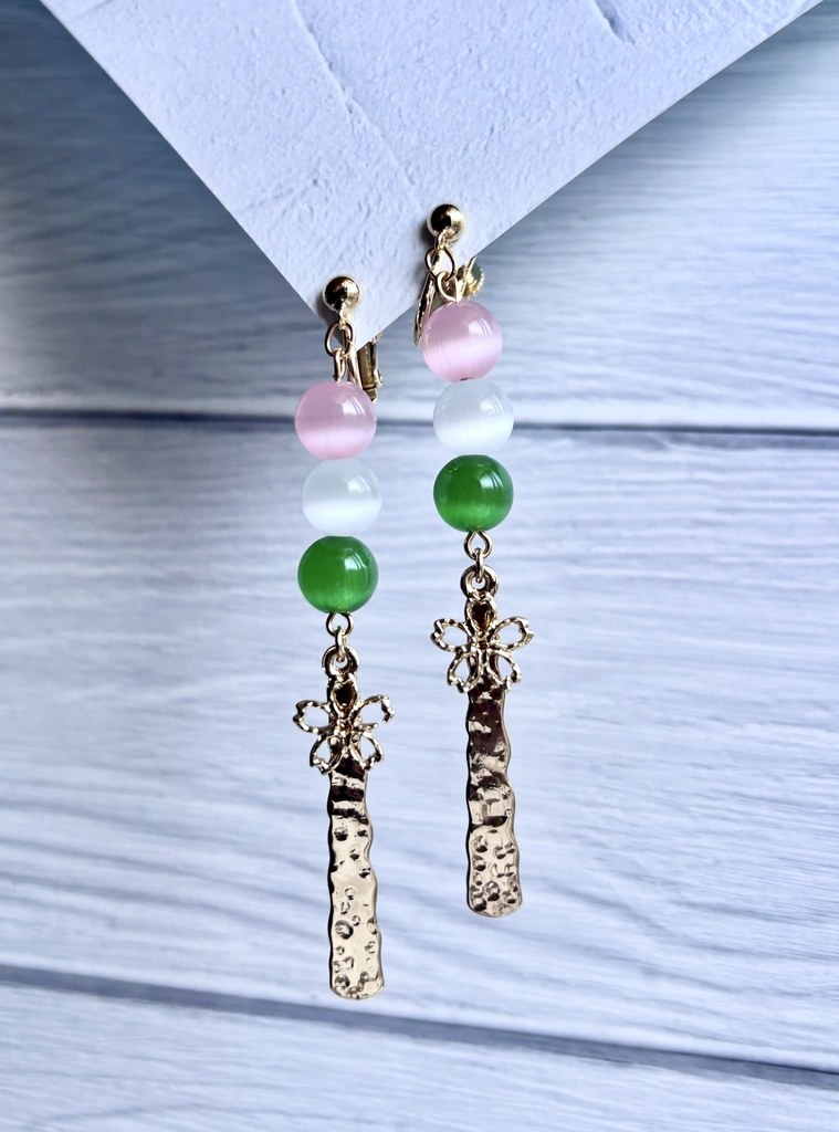 三食団子のピアス/イヤリング