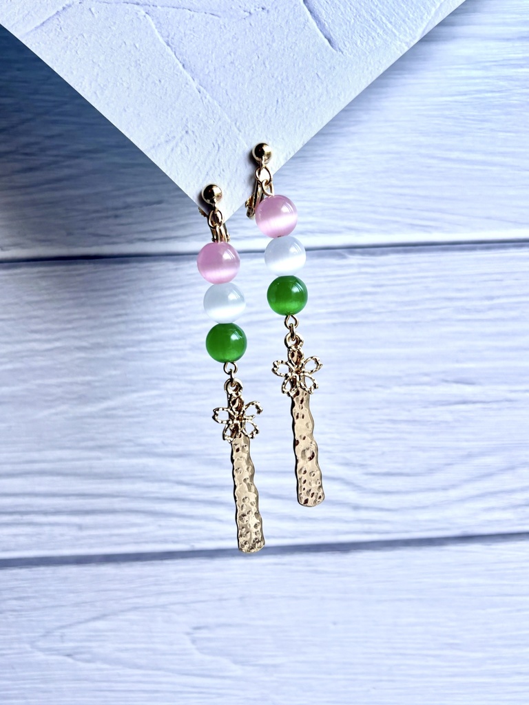 三食団子のピアス/イヤリング