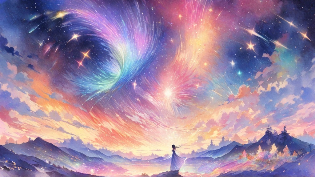 水彩画の壁紙10枚セット