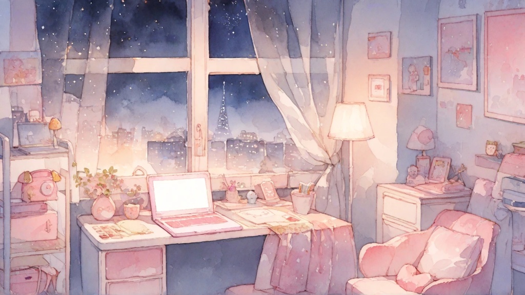 水彩画の背景30枚セット