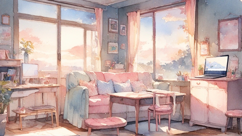 水彩画の背景30枚セット