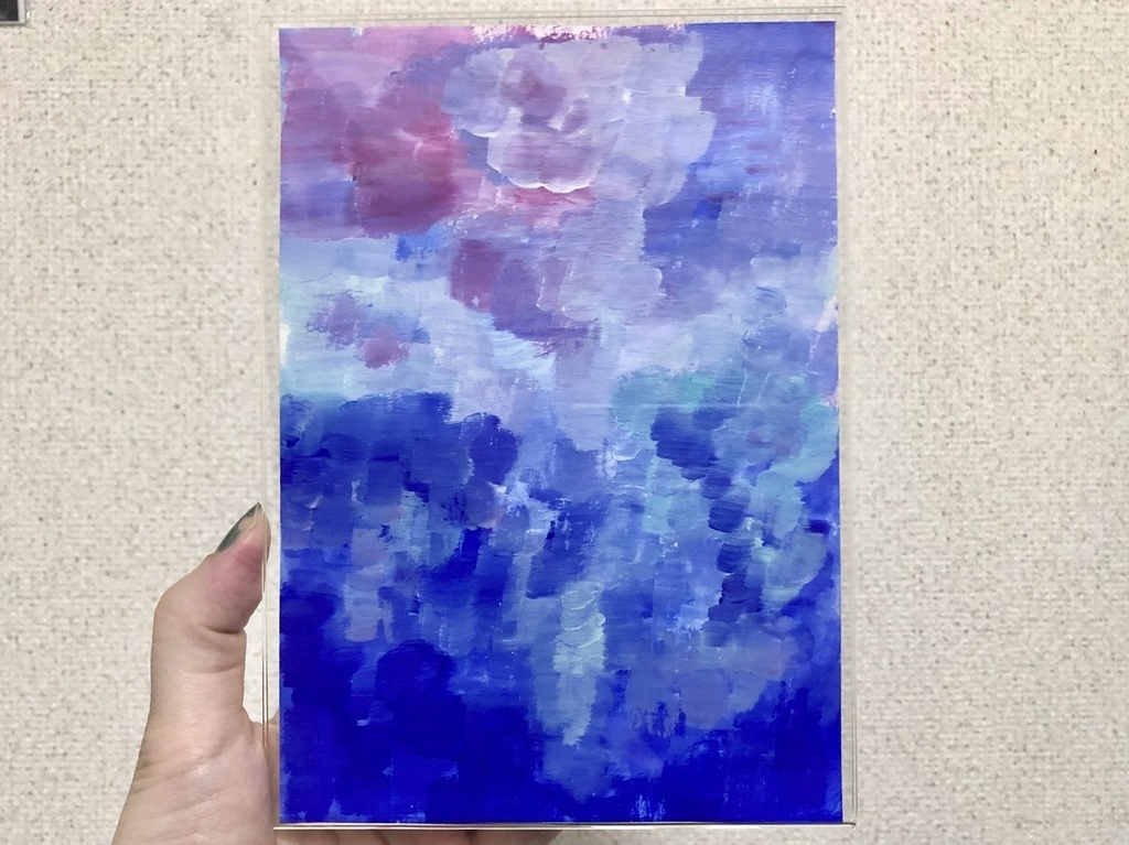 オンラインショップ 雨上がりの空 原画販売 水彩絵具 墨