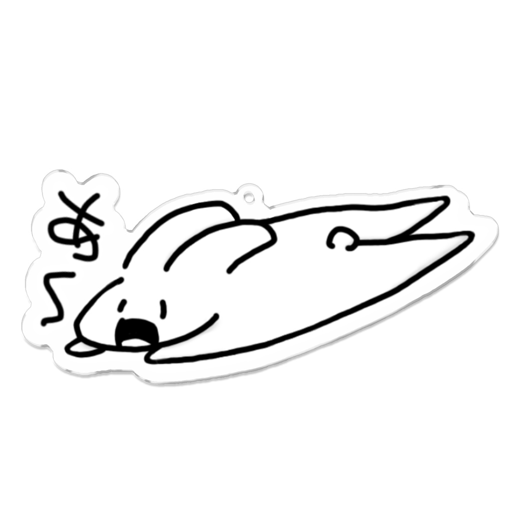 ねそべるうさちゃん アクリルキーホルダー