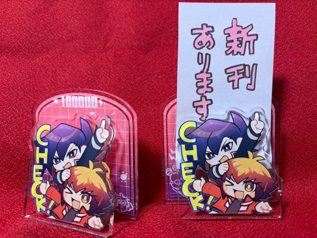十万アクリルメモスタンド