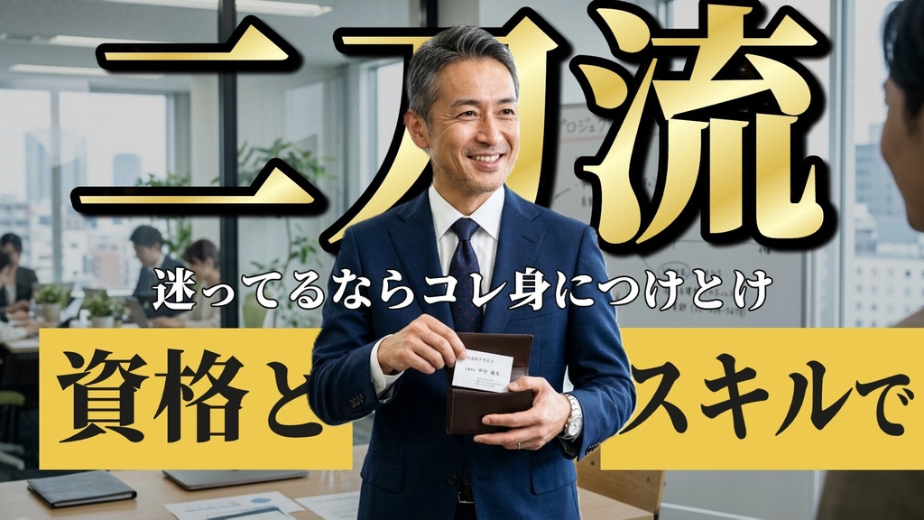 迷ってるならコレ身につけとけ！資格とスキルで二刀流！さっしー流世渡り術を伝授します