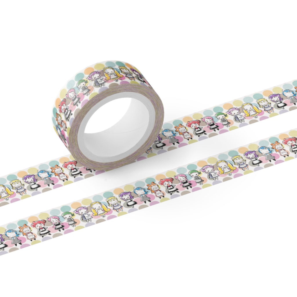 メイド喫茶MAHO堂 マスキングテープ 15mm/25mm幅