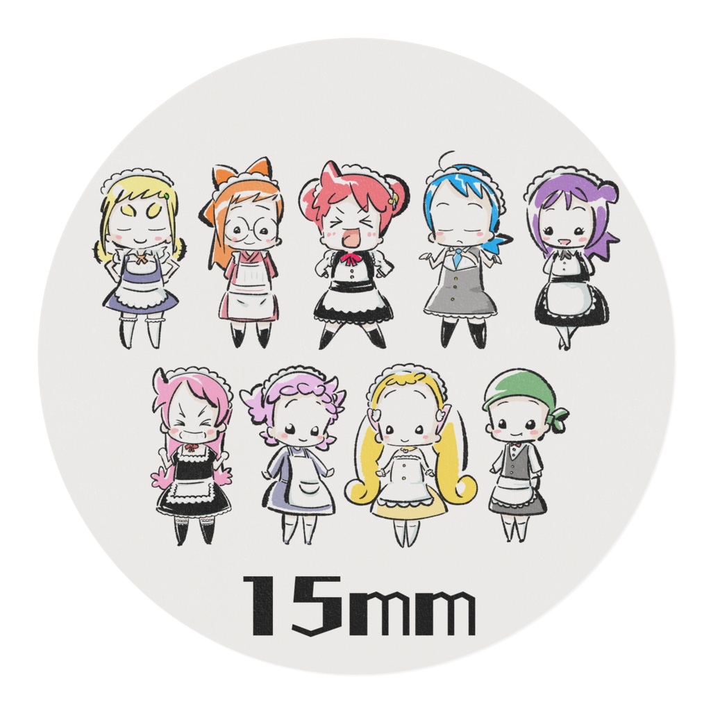 メイド喫茶MAHO堂 マスキングテープ 15mm/25mm幅