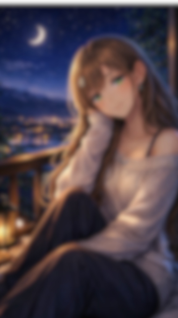 夜のシエラ🌙｜安曇野の夜景スマホ壁紙