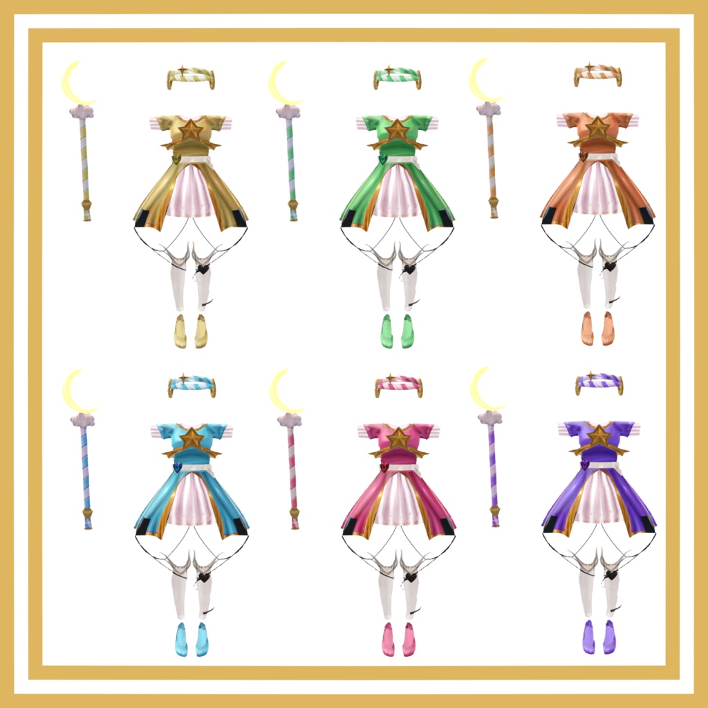 【発売記念SALE 900円】魔法少女シリーズ - Magical Girl Series -【4アバター対応】