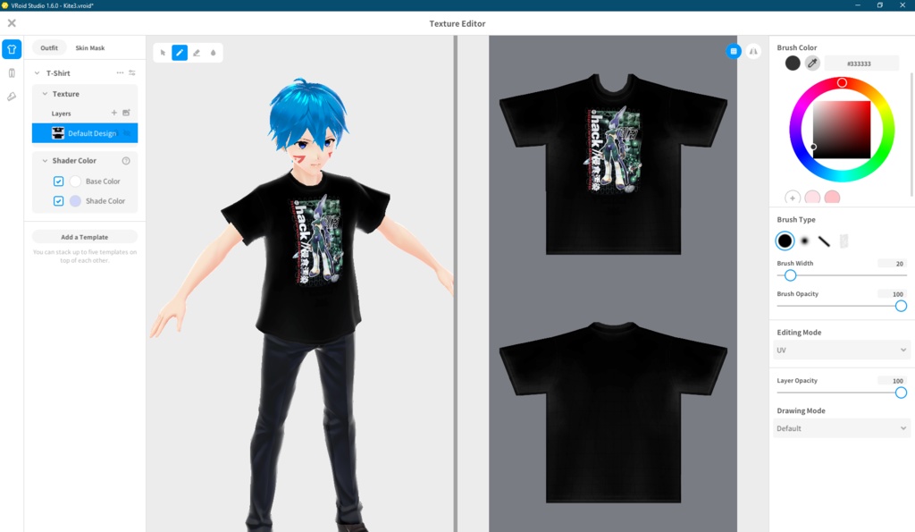 3.0 .hack//Outbreak Mia Promo Shirt