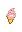 ピンクのソフトクリーム