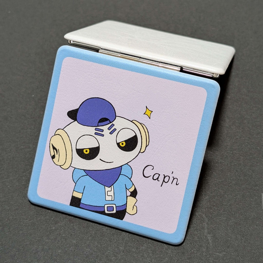 イケメンキャップのコンパクトミラー