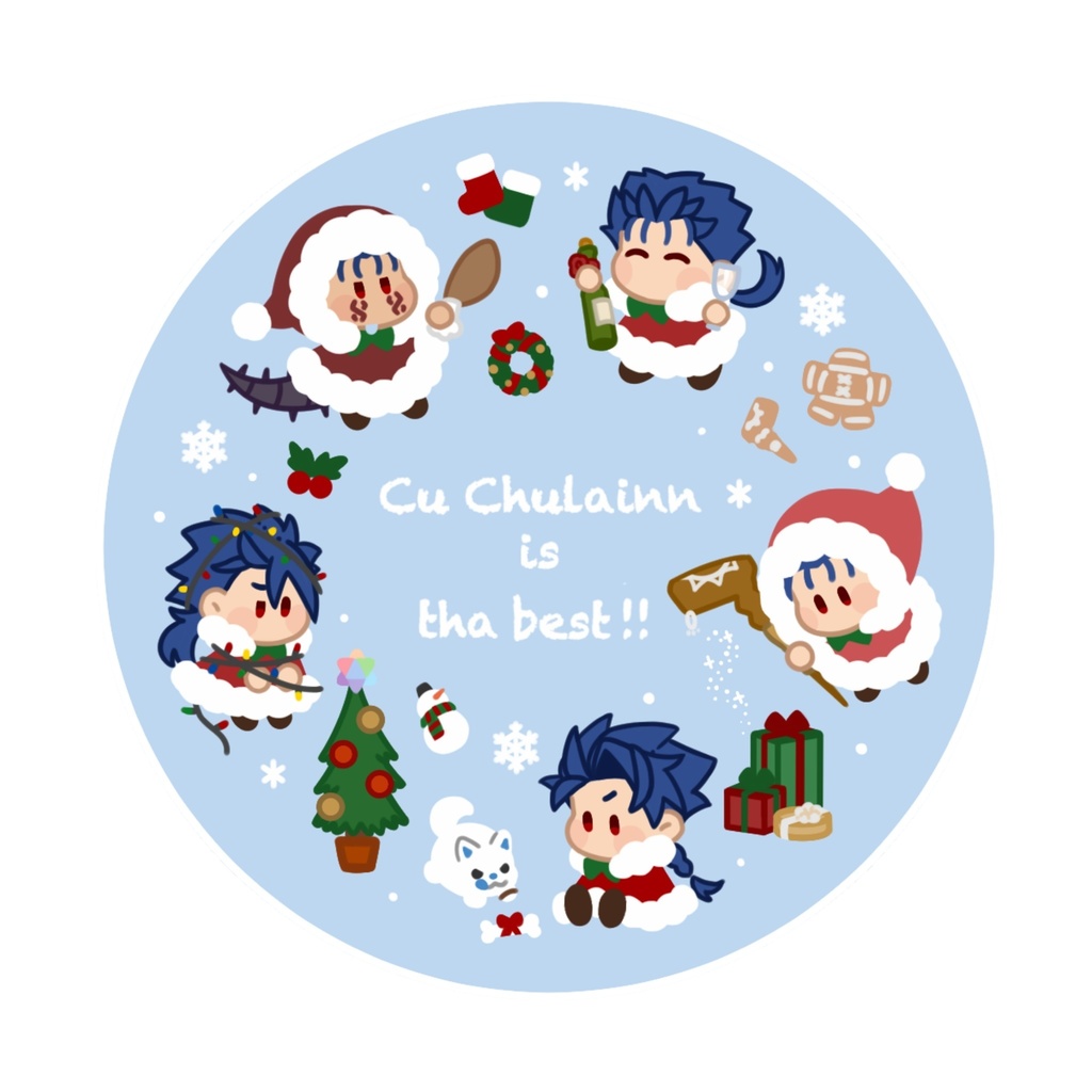 クー・フーリン缶ケース -クリスマス-