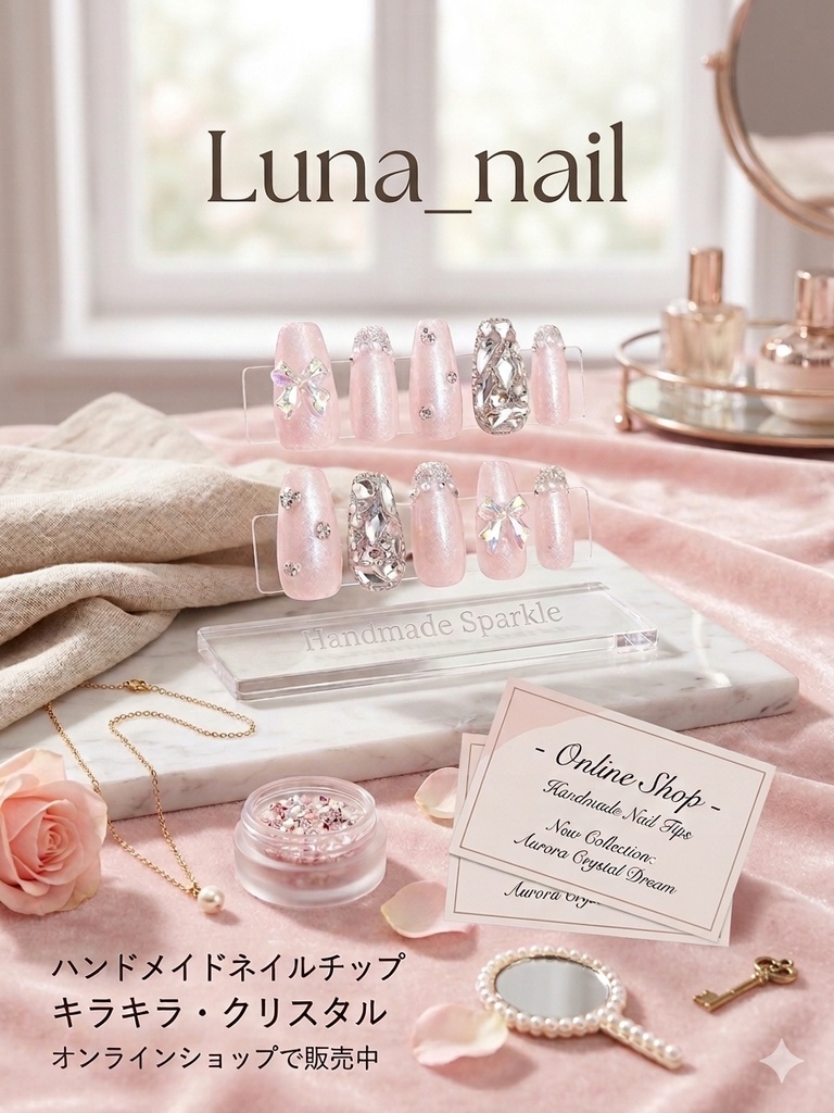 Luna_nail 埋めつくしキラキラネイル