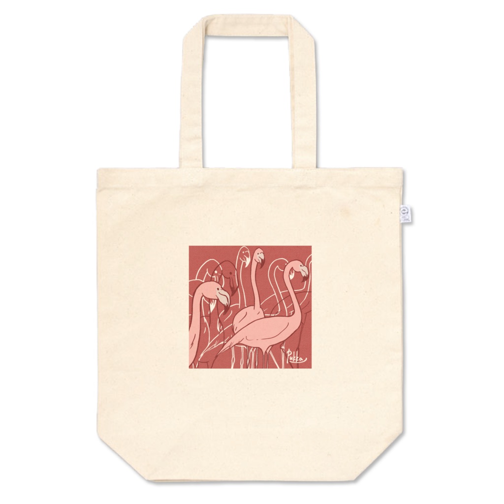 トートバッグM Flamingo röd