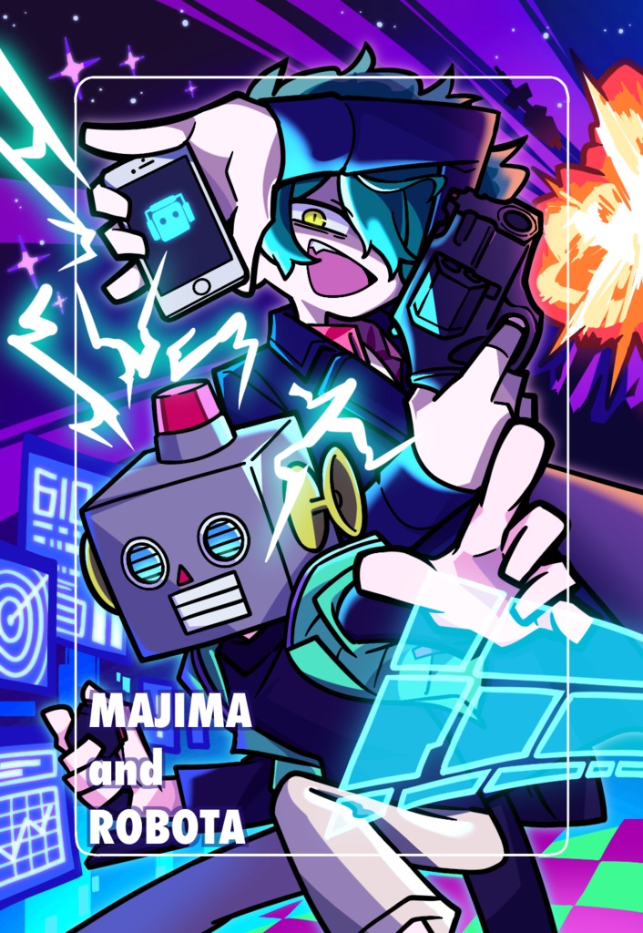 【二次創作グッズ】ICカードステッカー【真ロボ】