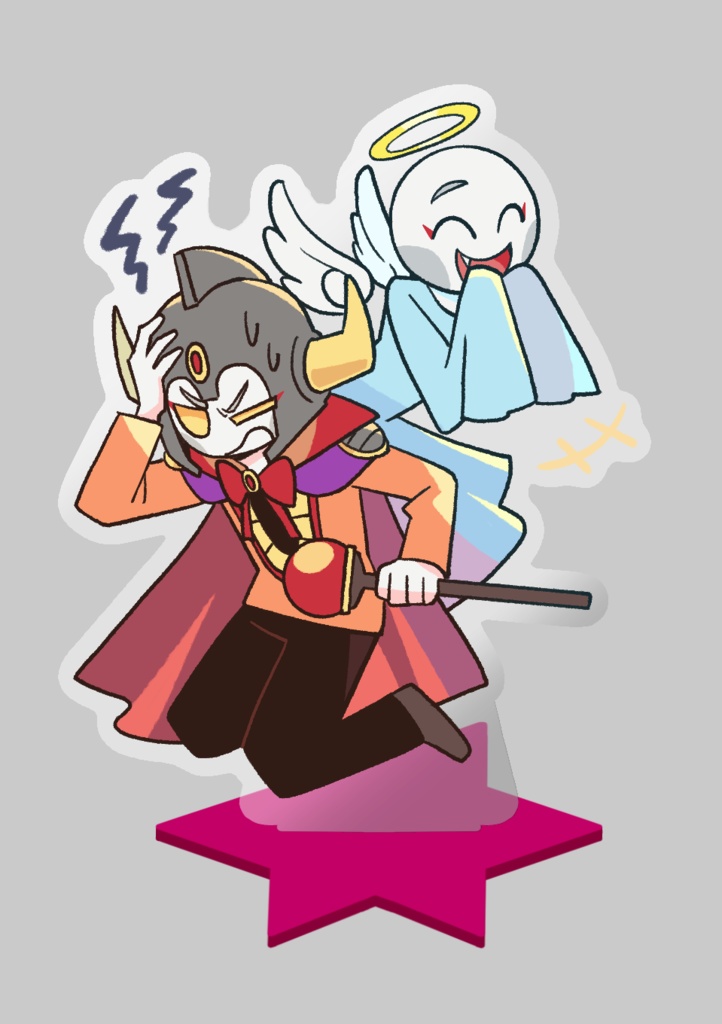 【二次創作】あっくん大魔王&あっくん大天使 アクリルスタンド