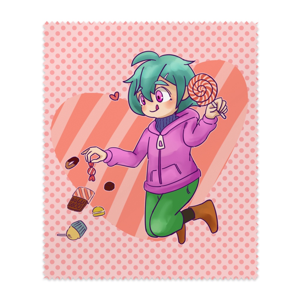 もげメガネ拭き（お菓子）