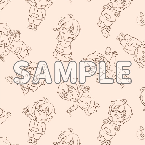 もげポーチ(もげた柄)