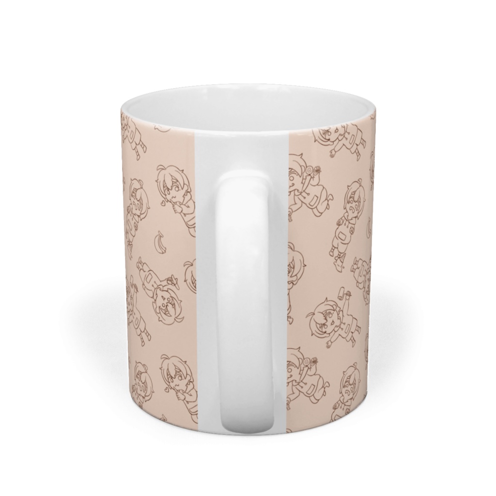 もげマグカップ(もげた柄)