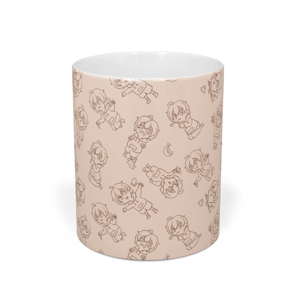 もげマグカップ(もげた柄)