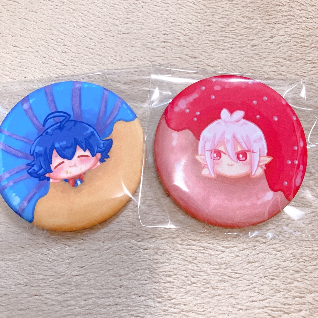 ドーナツ缶バッジセット