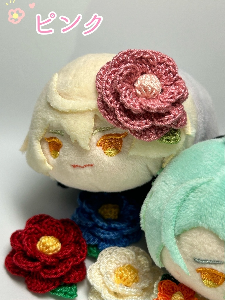 もちマスお花の髪飾り