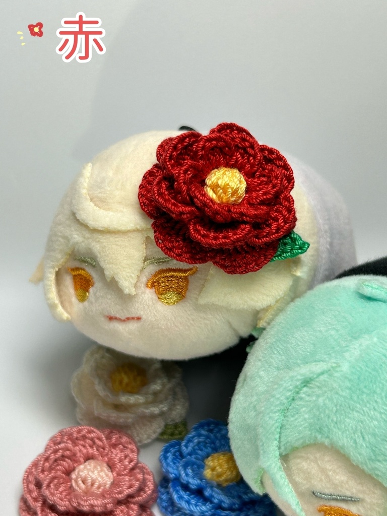 もちマスお花の髪飾り