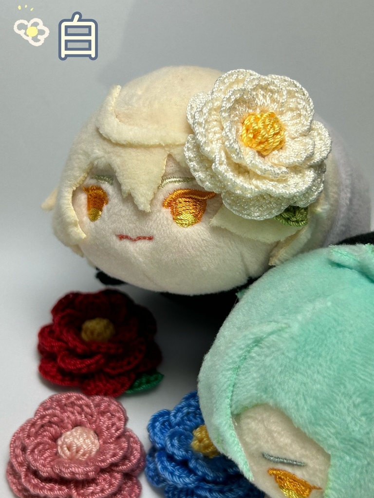 もちマスお花の髪飾り