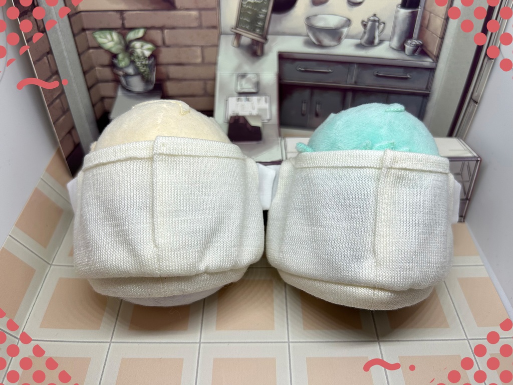 もちのニットベスト付シャツ