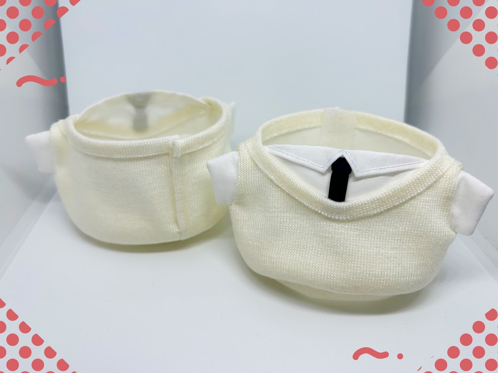 もちのニットベスト付シャツ