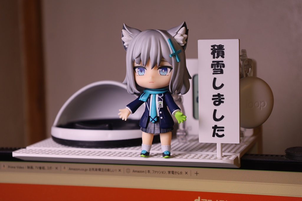 ディスプレイボード(モニター用小物テーブル)固定ピン付属