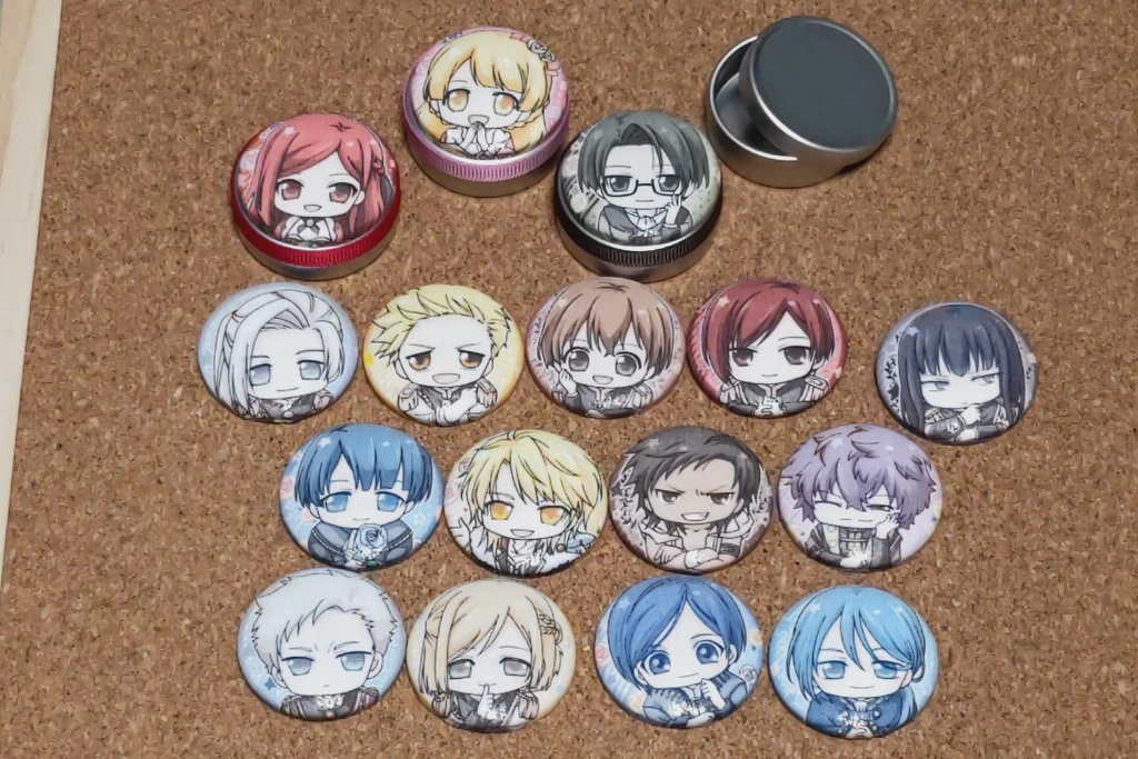 ラス為☆くるみボタンの丸カンケース(受注生産)