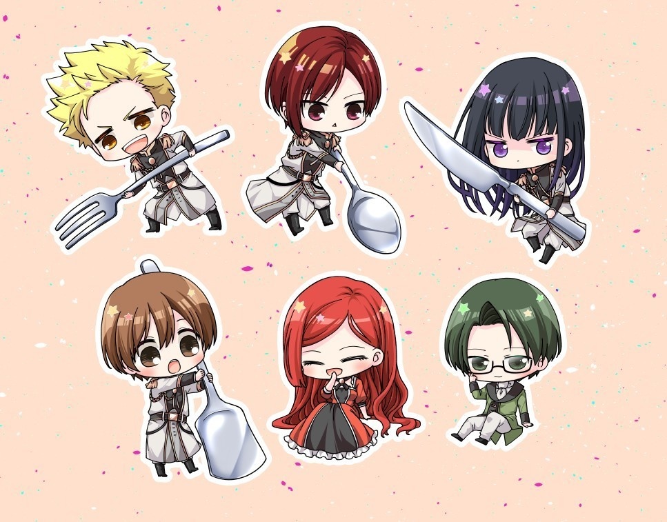 ラス為☆カトラリー柄コルクコースター8キャラ10柄(受注生産)