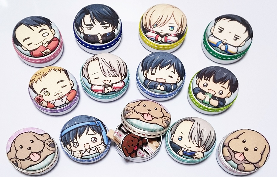 YOI☆くるみボタンの丸缶ケース