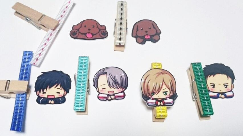 YOI☆キャラフェイスのウッドクリップ