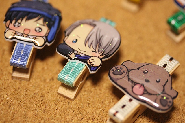 YOI☆キャラフェイスのウッドクリップ