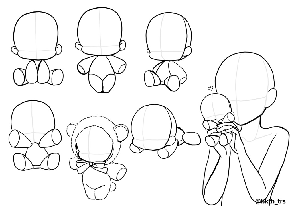 【商用利用可能】ちびトレス素材