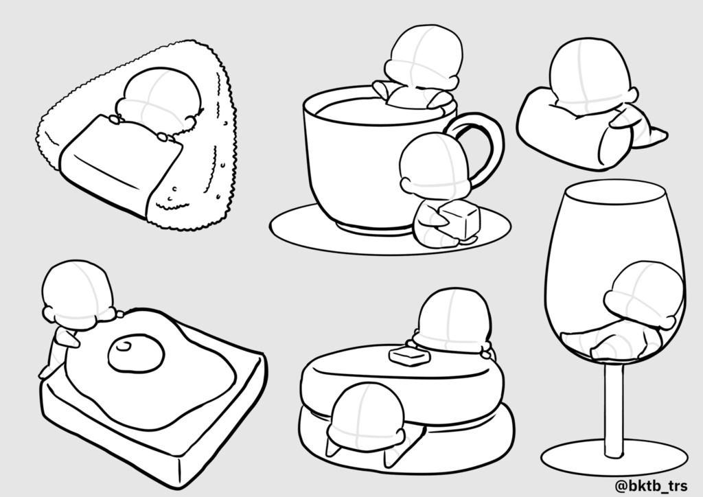 【商用利用可能】ちっちゃいトレス素材