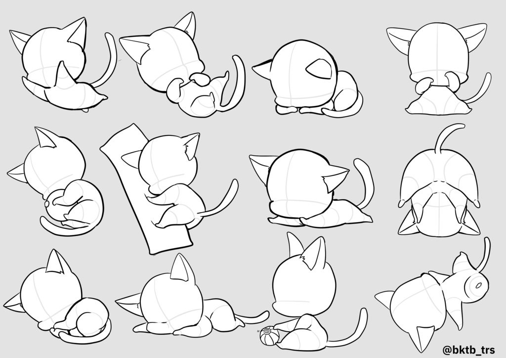 【商用利用可能】ちょこっと小さいミニキャラトレス素材