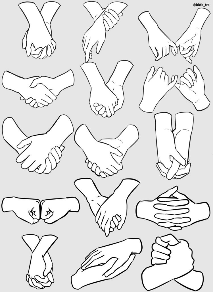 【商用利用可能】手のトレス素材105点