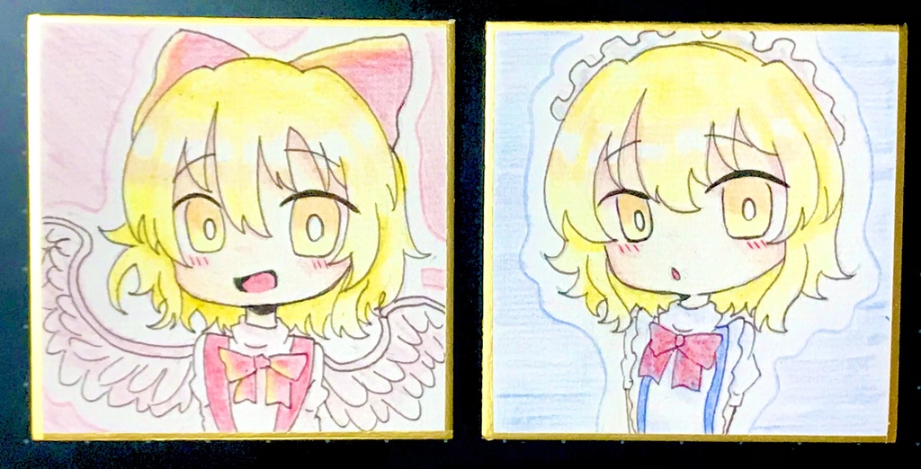豆色紙　幻月＆夢月