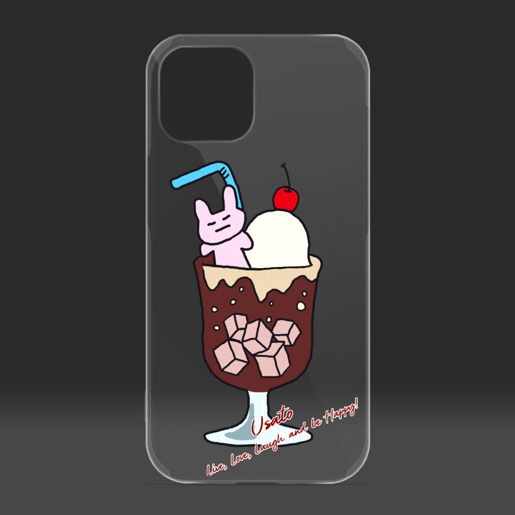 うさと(コーヒーフロート)クリアケース