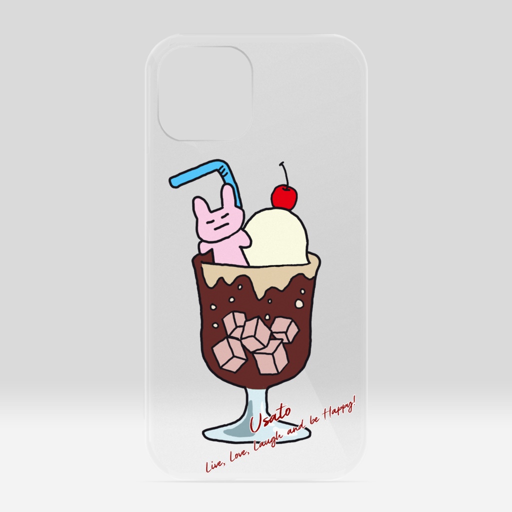 うさと（コーヒーフロート）クリアケース
